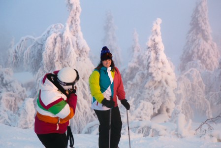 Iso-Syöte kuuluu Suomen runsaslumisimpaan alueeseen. Huipun tykkylumiset puut hakevat kuvauksellisuudessa vertaistaan