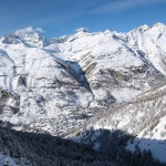 Zermatt kylä laakso