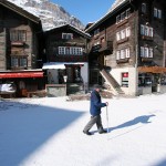 Zermatt kylä katu