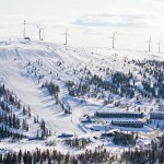 Olos hiihtokeskus ilmakuva Lapland hotels