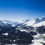 St. Moritz laakso maisema alppimaisema