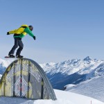 St. Moritz snow park lumilauta temppu trick