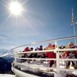 Sierre-anniviers rinneravintola terassi after ski alpit