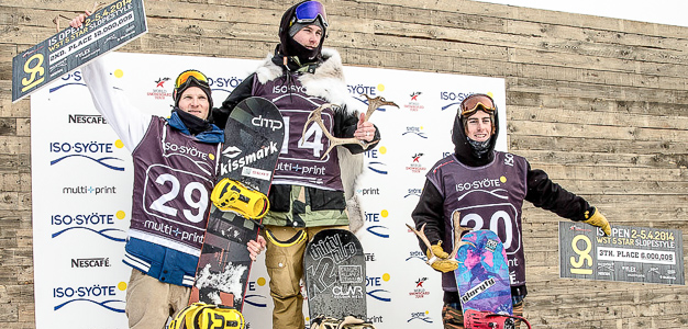 Suomen ensimmäinen 5-tähden slopestyle-kilpailu IS Open kisattiin Iso-Syötteellä 2.–5.4.2014.
