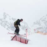 pitztal snowpark skier rail