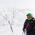 nozawa onsen skier mt kenashi