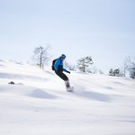 salla lapland snowboarding off-piste