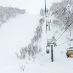 kiroro ski center chair lift