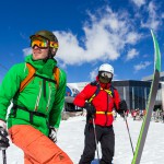 Innsbruck Stubai glacier skiers